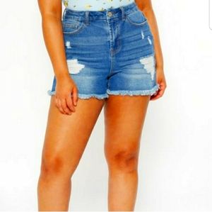 Denim shorts